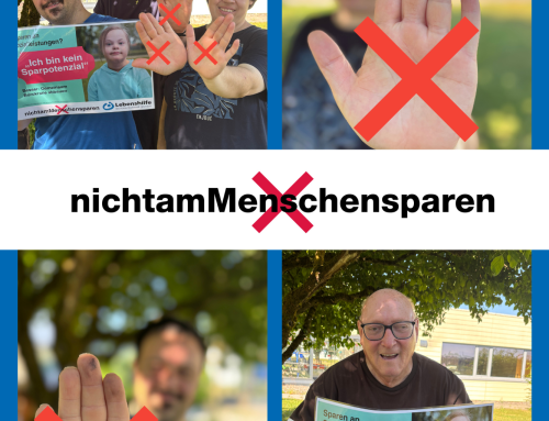 Bundesweite Kampagne #nichtamMenschensparen